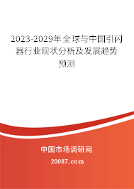 2023-2029年全球与中国引闪器行业现状分析及发展趋势预测