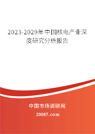 2023-2029年中国核电产业深度研究分析报告