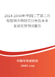 2024-2030年中国二丁基二月桂酸锡市场研究分析及未来发展前景预测报告