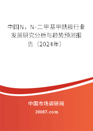 中国N，N-二甲基甲酰胺行业发展研究分析与趋势预测报告（2024年）