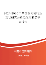 2024-2030年中国朝阳格行业现状研究分析及发展趋势研究报告