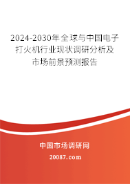 2024-2030年全球与中国电子打火机行业现状调研分析及市场前景预测报告