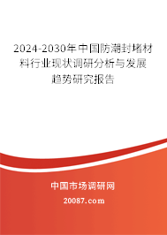 2024-2030年中国防潮封堵材料行业现状调研分析与发展趋势研究报告