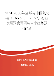 2024-2030年全球与中国氟化碳（CAS 51311-17-2）行业发展深度调研与未来趋势预测报告