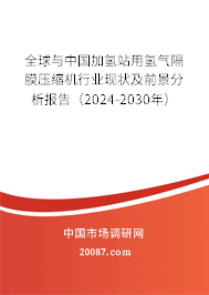 全球与中国加氢站用氢气隔膜压缩机行业现状及前景分析报告（2024-2030年）