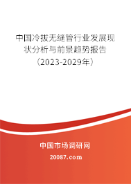 中国冷拔无缝管行业发展现状分析与前景趋势报告（2023-2029年）