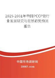 2025-2031年中国PCCP管行业发展研究与前景趋势预测报告 2025-2031年中国PCCP管行业发展研究与前景趋势预测报告