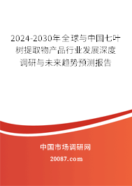 2024-2030年全球与中国七叶树提取物产品行业发展深度调研与未来趋势预测报告