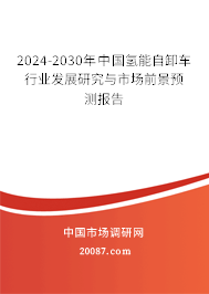 2024-2030年中国氢能自卸车行业发展研究与市场前景预测报告