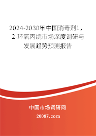 2024-2030年中国消毒剂1，2-环氧丙烷市场深度调研与发展趋势预测报告