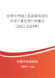 全球与中国乙氧基镁发展现状及行业前景分析报告（2023-2029年）