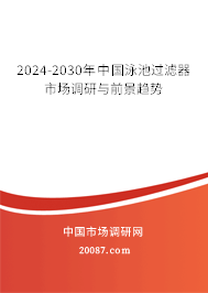 2024-2030年中国泳池过滤器市场调研与前景趋势