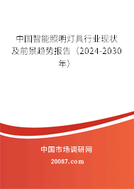 中国智能照明灯具行业现状及前景趋势报告（2024-2030年）