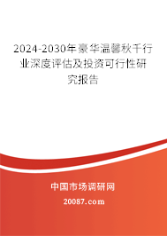 2024-2030年豪华温馨秋千行业深度评估及投资可行性研究报告