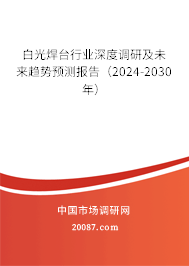 白光焊台行业深度调研及未来趋势预测报告（2024-2030年）