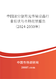 中国波分复用光传输设备行业现状与市场前景报告（2024-2030年）