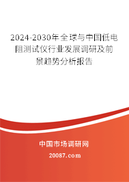 2024-2030年全球与中国低电阻测试仪行业发展调研及前景趋势分析报告