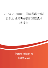 2024-2030年中国电脑拉力试验机行业市场调研与前景分析报告