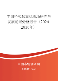 中国桥式起重机市场研究与发展前景分析报告（2024-2030年）