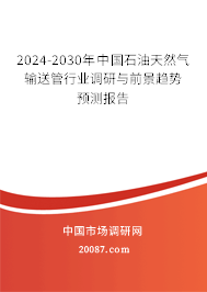 2024-2030年中国石油天然气输送管行业调研与前景趋势预测报告