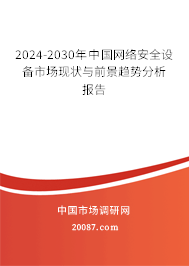 2024-2030年中国网络安全设备市场现状与前景趋势分析报告