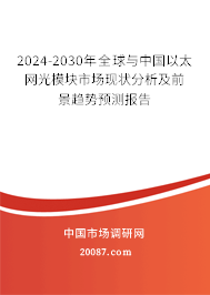 2024-2030年全球与中国以太网光模块市场现状分析及前景趋势预测报告