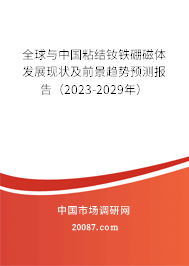 全球与中国粘结钕铁硼磁体发展现状及前景趋势预测报告（2023-2029年）