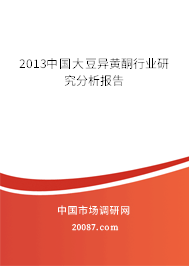 中国大豆异黄酮行业市场分析及投资前景预测报告（2024-2030年）