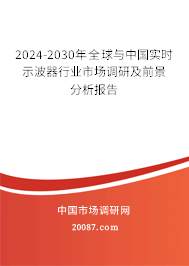 2024-2030年全球与中国实时示波器行业市场调研及前景分析报告