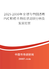 2025-2030年全球与中国透明PVC颗粒市场现状调研分析及发展前景 2025-2030年全球与中国透明PVC颗粒市场现状调研分析及发展前景
