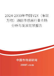 2024-2030年中国V2X（车联万物）通信传感器行业市场分析与发展前景报告