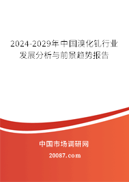 2024-2029年中国溴化钆行业发展分析与前景趋势报告