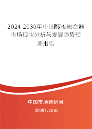 2024-2030年中国腰椎融合器市场现状分析与发展趋势预测报告