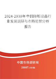 2024-2030年中国除垢设备行业发展调研与市场前景分析报告