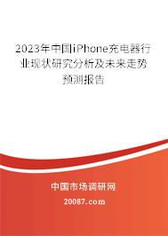 2023年中国iPhone充电器行业现状研究分析及未来走势预测报告