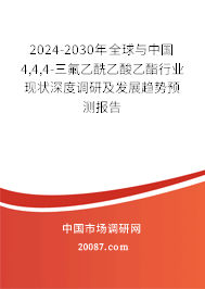 2024-2030年全球与中国4,4,4-三氟乙酰乙酸乙酯行业现状深度调研及发展趋势预测报告