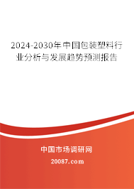 2024-2030年中国包装塑料行业分析与发展趋势预测报告