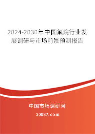 2024-2030年中国氟烷行业发展调研与市场前景预测报告