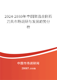 2024-2030年中国聚晶金刚石刀具市场调研与发展趋势分析