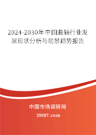 2024-2030年中国曲轴行业发展现状分析与前景趋势报告