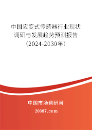 中国应变式传感器行业现状调研与发展趋势预测报告（2024-2030年）