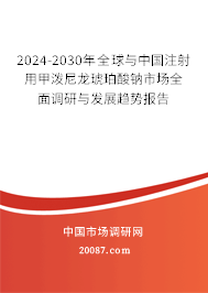 2024-2030年全球与中国注射用甲泼尼龙琥珀酸钠市场全面调研与发展趋势报告