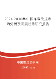 2024-2030年中国车载免提市场分析及发展趋势研究报告