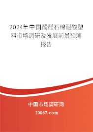 2024年中国酚醛石棉耐酸塑料市场调研及发展前景预测报告