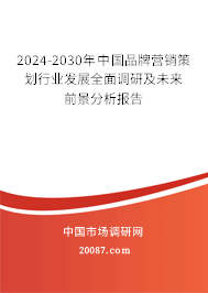 2024-2030年中国品牌营销策划行业发展全面调研及未来前景分析报告