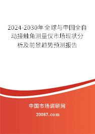 2024-2030年全球与中国全自动接触角测量仪市场现状分析及前景趋势预测报告