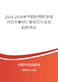 2024-2030年中国热塑性聚烯烃防水卷材行业研究与发展趋势预测