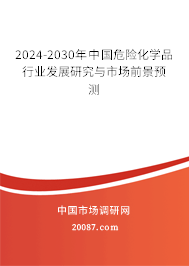 2024-2030年中国危险化学品行业发展研究与市场前景预测