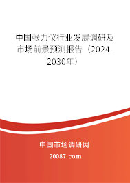 中国张力仪行业发展调研及市场前景预测报告（2024-2030年）