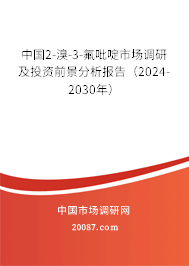 中国2-溴-3-氟吡啶市场调研及投资前景分析报告（2024-2030年）